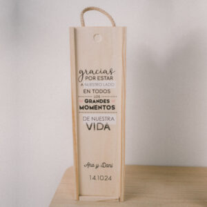 Caja botella de vino - Momentos