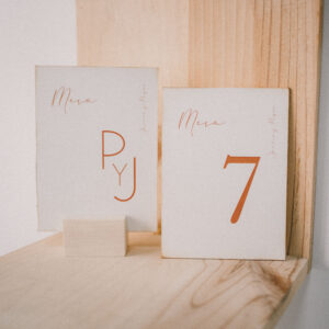 Número Mesa - Orange