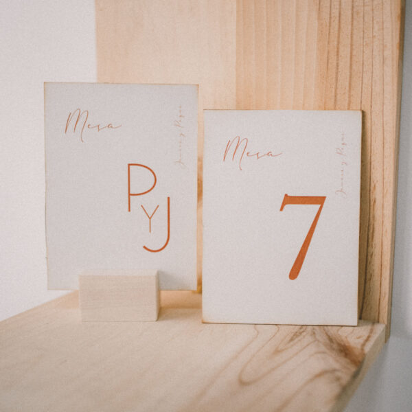 Número Mesa - Orange